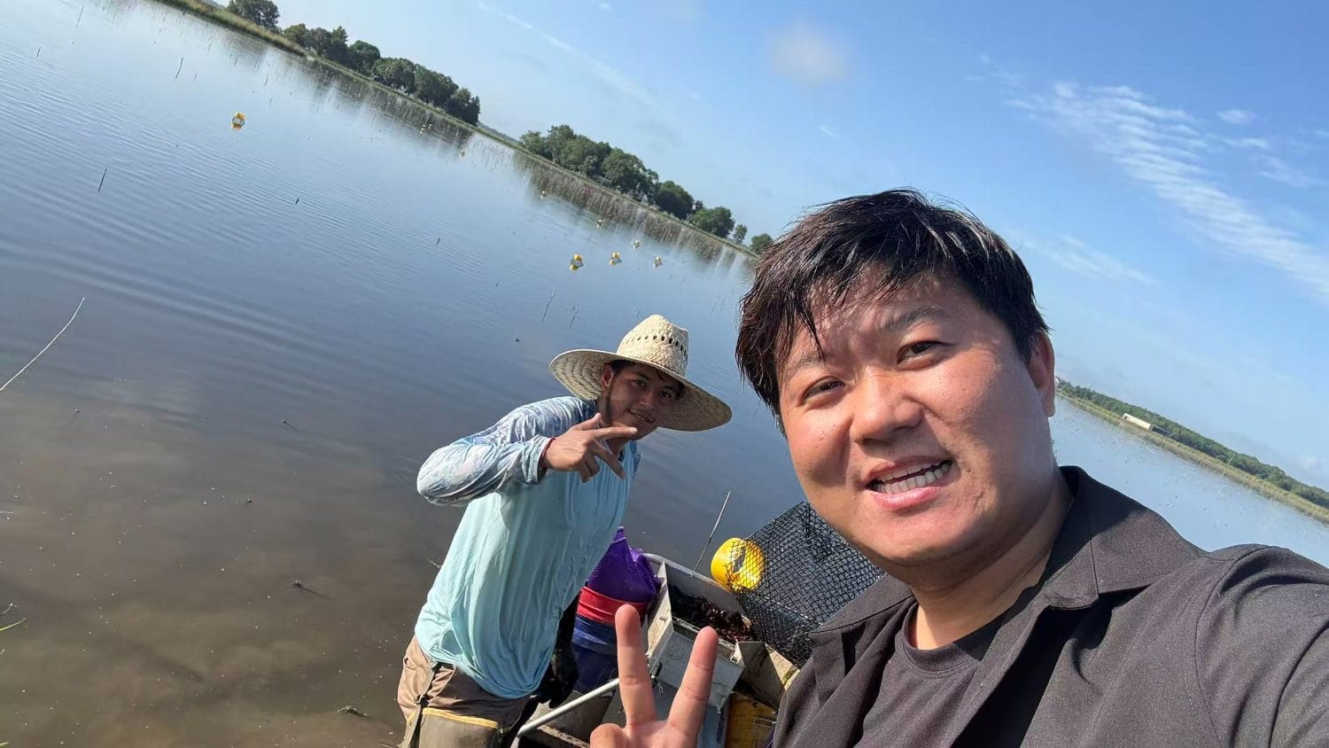 Founder Bill at the Louisiana farm